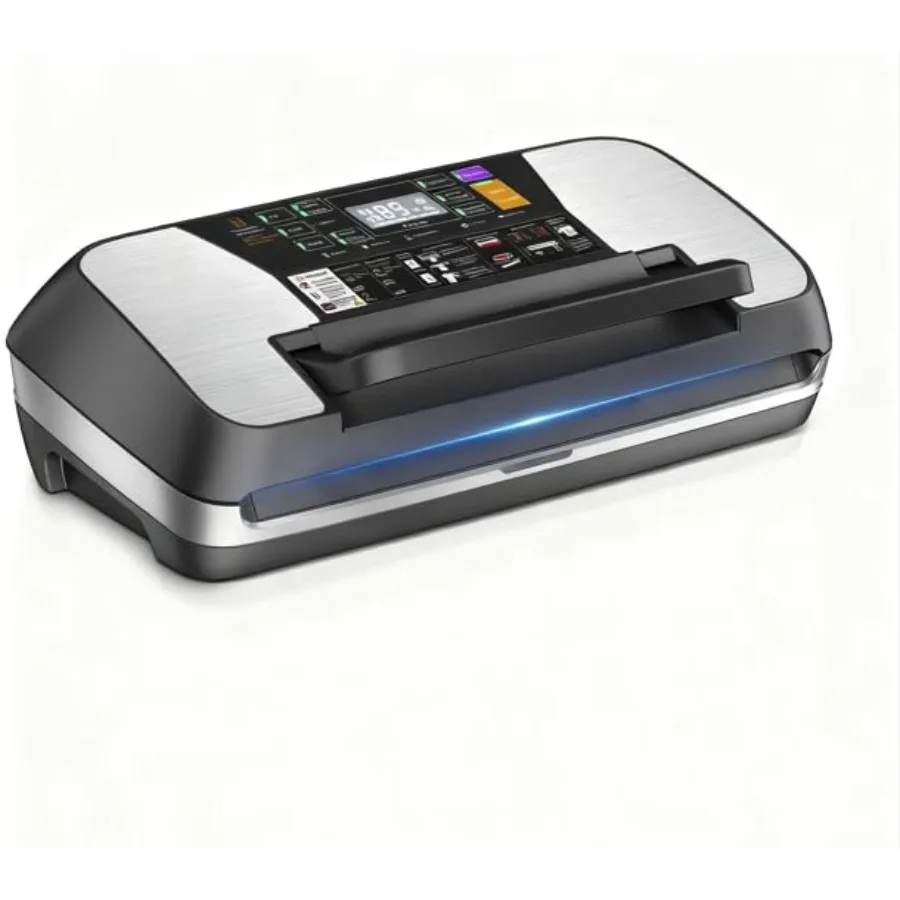 95kpa Vacuum Sealer Machine Black for Food Storage with High Seal Quality and Durable Silicone Gasket
95kpa Vacuum Sealer Machine Black for Food Storage with High Seal Quality and Durable Silicone Gasket