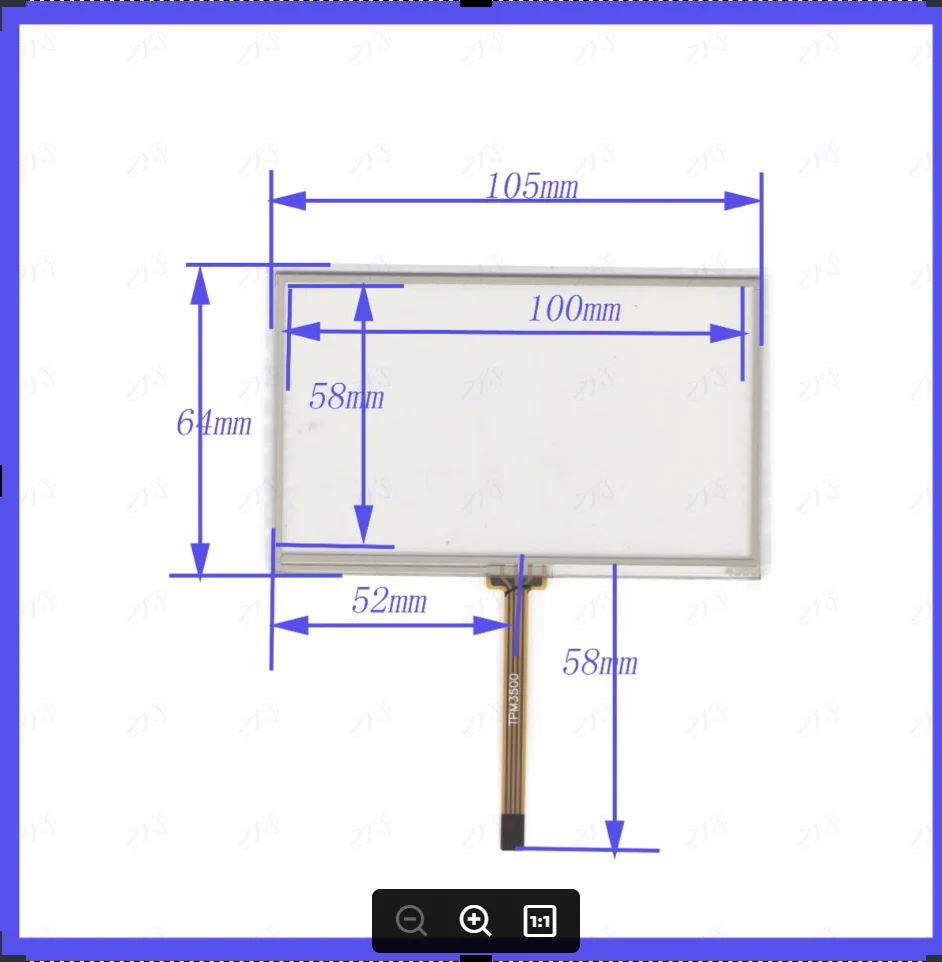 ZhiYuSun ZXYS FJITO.1018 4.3inch 4-wire resistive touch panel for Car DVD, 105*65 GPS Navigator screen glass FJITO1018
ZhiYuSun ZXYS FJITO.1018 4.3inch 4-wire resistive touch panel for Car DVD, 105*65 GPS Navigator screen glass FJITO1018