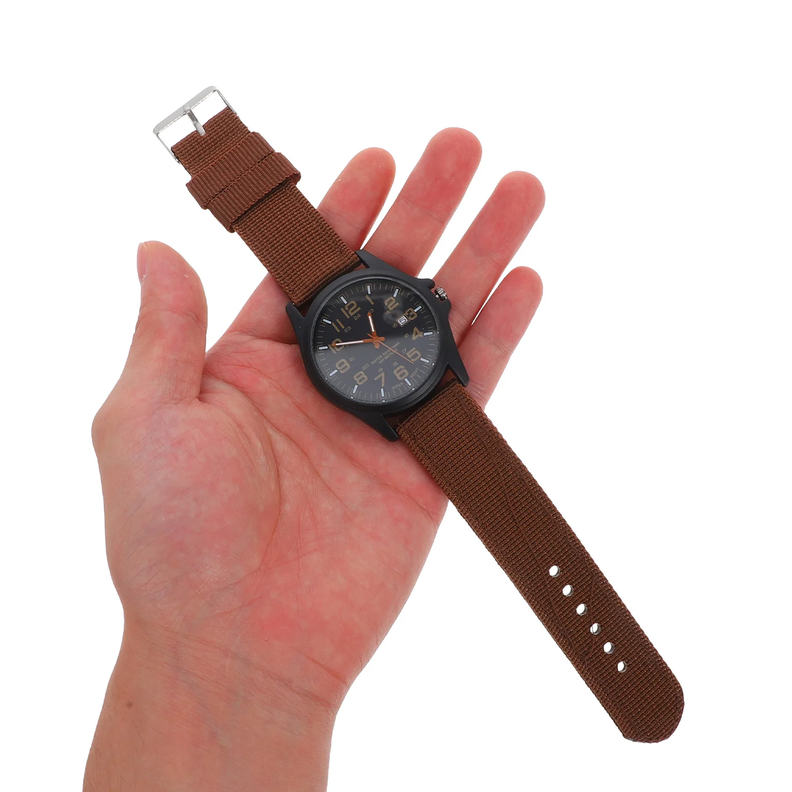 Military Nylon Belt Cool Designed Wrist Watch Green Watches Men for Male Calendar Man Brown
Military Nylon Belt Cool Designed Wrist Watch Green Watches Men for Male Calendar Man Brown