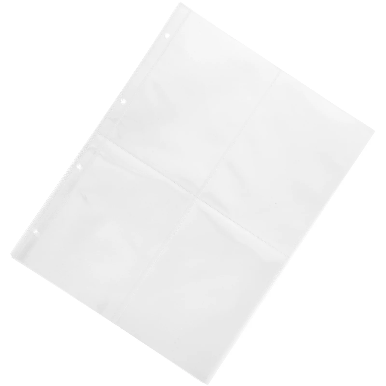 60Pcs A4 Transparent Photo Album Pages Clear Photo Sleeves Plastic Binder Replacement for Photos Postcards Magazines 
60Pcs A4 Transparent Photo Album Pages Clear Photo Sleeves Plastic Binder Replacement for Photos Postcards Magazines