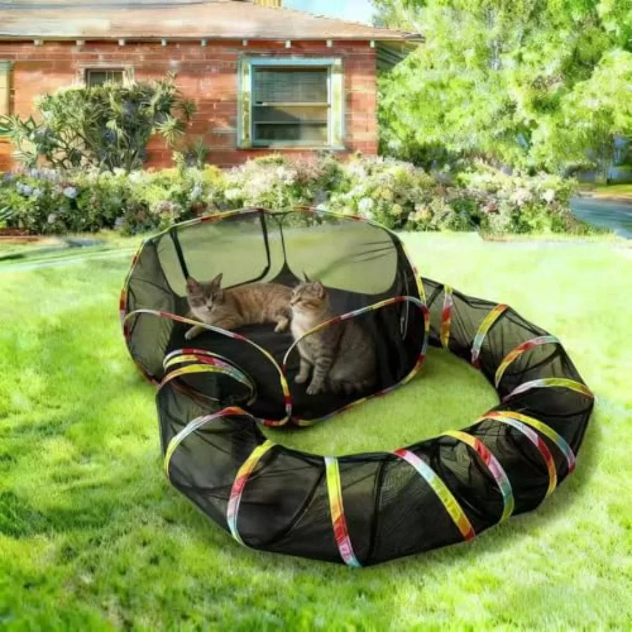 Outdoor Cat Enclosure, Portable Cat Tents for Outside, Cage Free Outside Cat Playpen Pet Enclosure, Cat Tunnel Outdoor Playgrou
Outdoor Cat Enclosure, Portable Cat Tents for Outside, Cage Free Outside Cat Playpen Pet Enclosure, Cat Tunnel Outdoor Playgrou