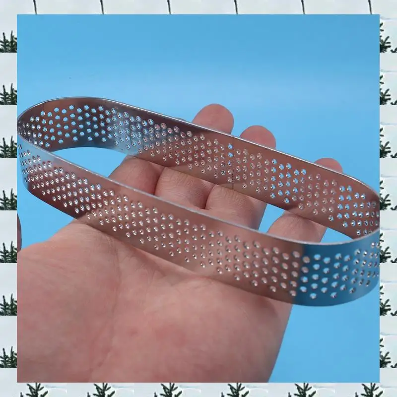 ABLG 24PCS Oval Tart Ring Stainless Steel Perforated Mold Mousse Ring French Dessert Cake Decorating Mousse Mould Bakeware
ABLG 24PCS Oval Tart Ring Stainless Steel Perforated Mold Mousse Ring French Dessert Cake Decorating Mousse Mould Bakeware