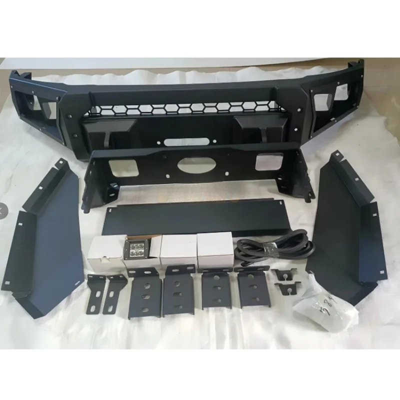 4X4 Offroad Front Winch Bumper Bull Bar With Square Lamp Position JAC T9 Truck Mod Parts
4X4 Offroad Front Winch Bumper Bull Bar With Square Lamp Position JAC T9 Truck Mod Parts