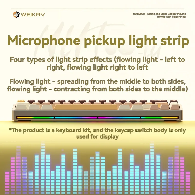 NUT65CU Mechanical Keyboard Kit Customized Wireless Tri-mode Dual Gasket RGB Hot Swappable E-Sports Gaming Mechanical Keyboard
NUT65CU Mechanical Keyboard Kit Customized Wireless Tri-mode Dual Gasket RGB Hot Swappable E-Sports Gaming Mechanical Keyboard