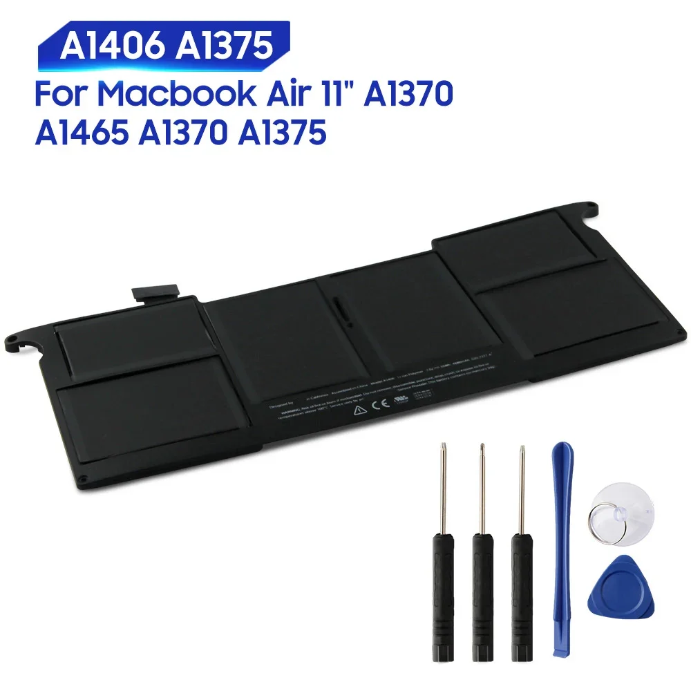 Сменный аккумулятор для Macbook Air 11 дюймов A1370 A1465 A1406 A1375 A1495 4680 мАч
Сменный аккумулятор для Macbook Air 11 дюймов A1370 A1465 A1406 A1375 A1495 4680 мАч