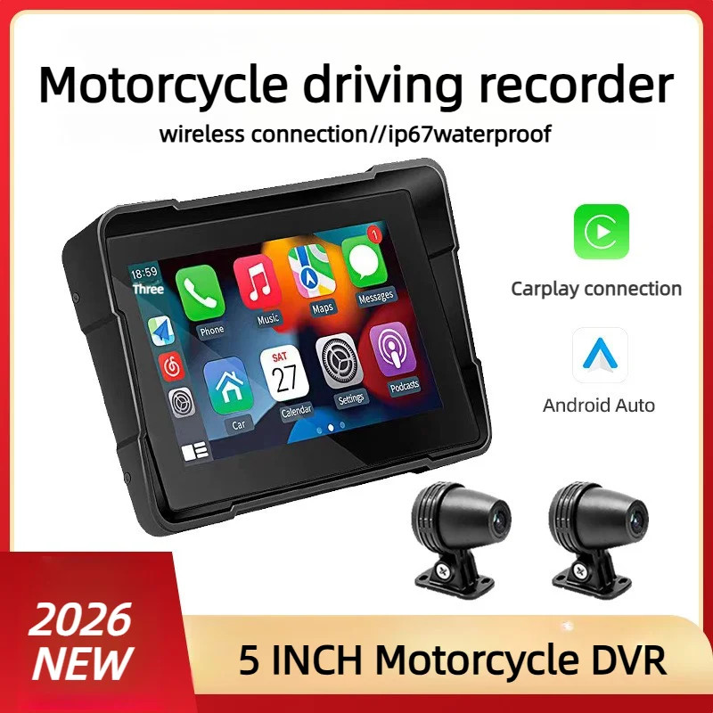 NEW 5 INCH Motorcycle DVR Carplay Navigation Portable Digital Dashboard Motobike Android Auto Waterproof Monitor
NEW 5 INCH Motorcycle DVR Carplay Navigation Portable Digital Dashboard Motobike Android Auto Waterproof Monitor