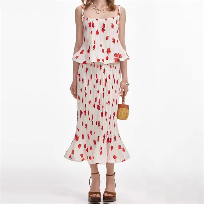 Women's skirt New high waisted slim fit long skirt for summer 2025 Ruffle edge women's half skirt pleated skirt vacation skirt
Women's skirt New high waisted slim fit long skirt for summer 2025 Ruffle edge women's half skirt pleated skirt vacation skirt