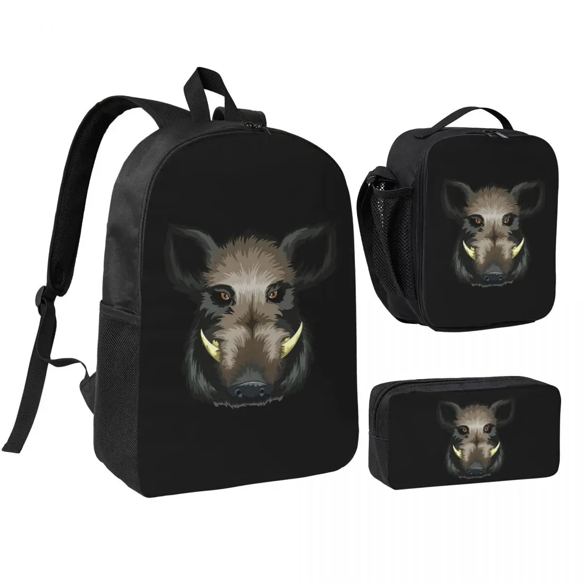 Funny Wild Pig Hunting Backpack Boys Girls BookBag School Bag Shoulder Bags 3ps Insulated Lunch Bag Pencil Case
Funny Wild Pig Hunting Backpack Boys Girls BookBag School Bag Shoulder Bags 3ps Insulated Lunch Bag Pencil Case