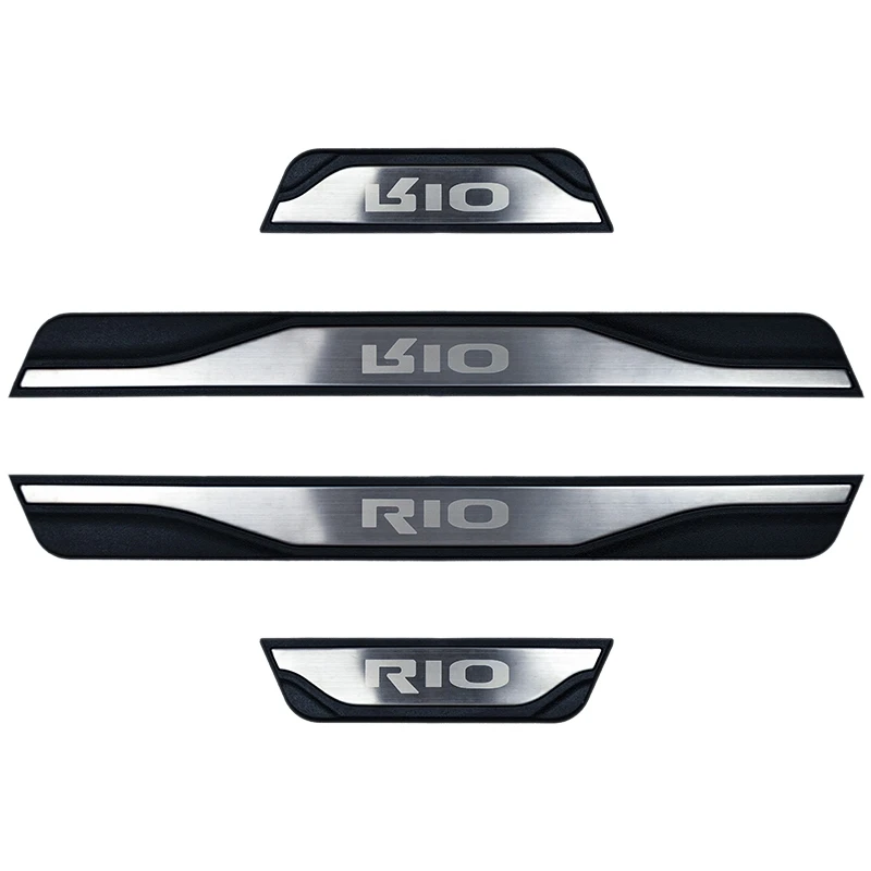 Stainless Door Sill Kick Scuff Plate Protectors Trim Guard Cover Car Styling for KIA RIO 3 4 X-LINE 2017-2020car
Stainless Door Sill Kick Scuff Plate Protectors Trim Guard Cover Car Styling for KIA RIO 3 4 X-LINE 2017-2020car