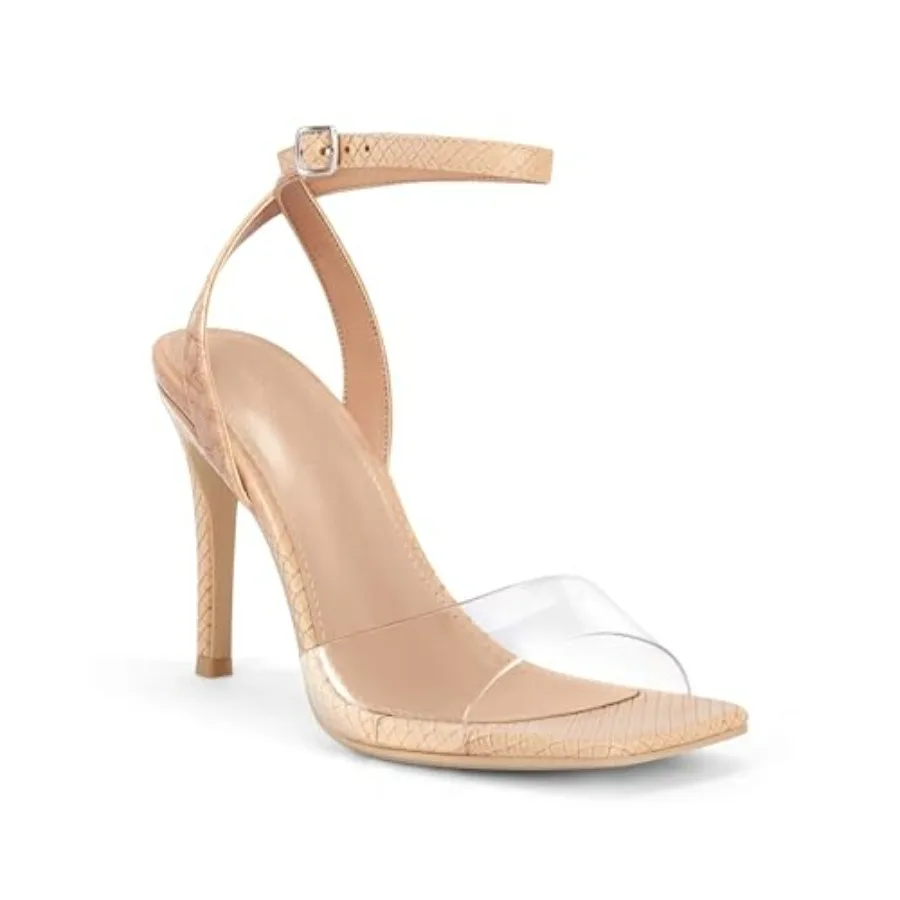 Coutgo Womens Clear Heels Sandals Square Toe Ankle Strap Sexy High Heeled Stiletto Dress Shoes
Coutgo Womens Clear Heels Sandals Square Toe Ankle Strap Sexy High Heeled Stiletto Dress Shoes