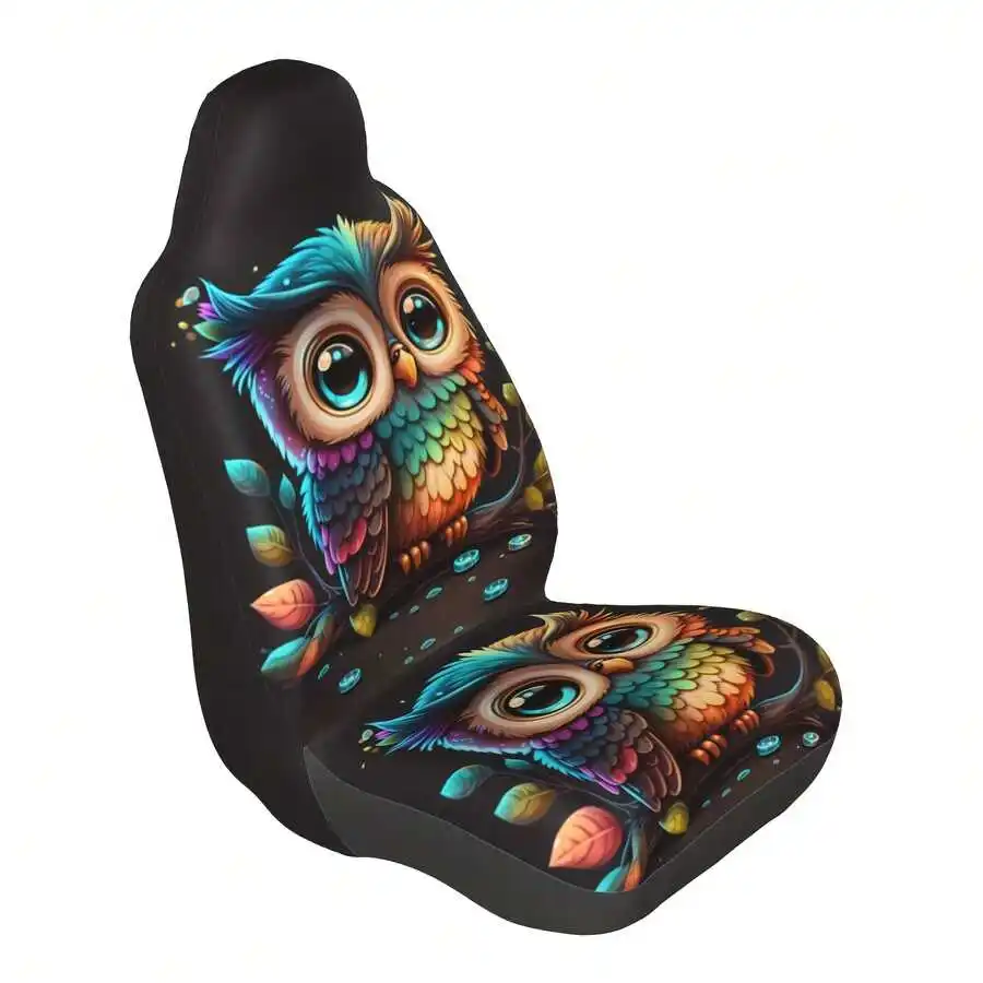 Colorful Owl Print Car Seat Cover Universal Front Seat Protector Polyester Easy Clean All Season
Colorful Owl Print Car Seat Cover Universal Front Seat Protector Polyester Easy Clean All Season