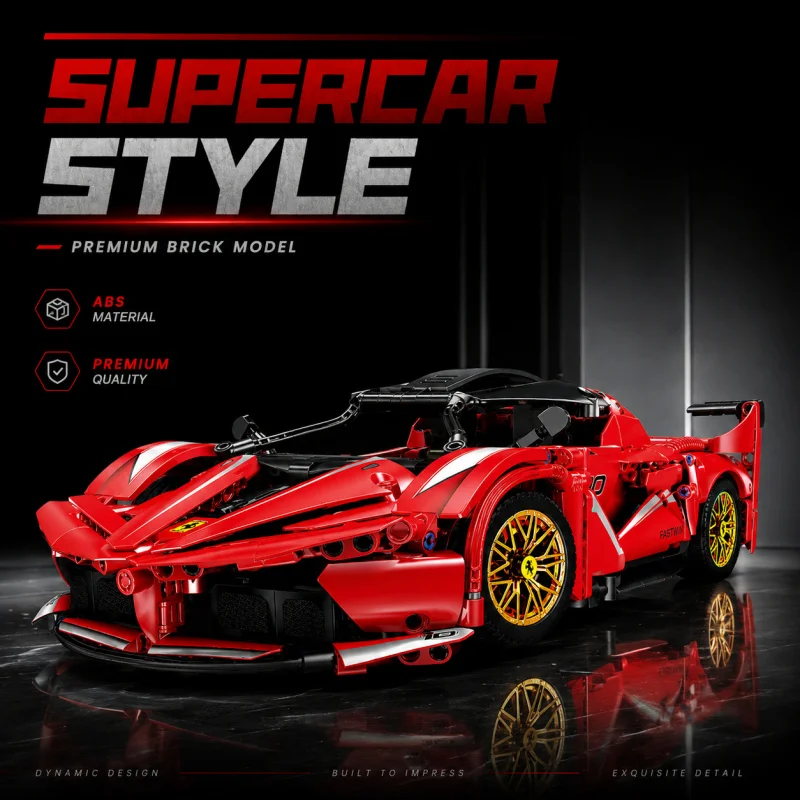 1:14 Red Supercar Building Blocks Model Kit ABS Sports Racing Car Brick Toy Collectible Display Gift for Teens Adults
1:14 Red Supercar Building Blocks Model Kit ABS Sports Racing Car Brick Toy Collectible Display Gift for Teens Adults