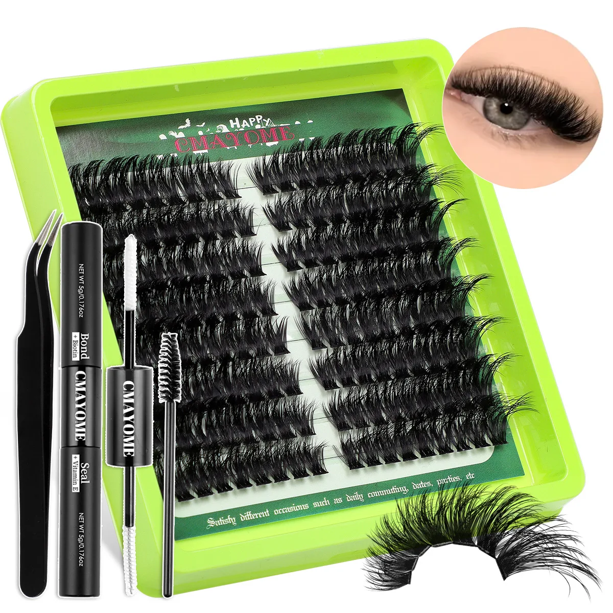 140D Melody 144 Clusters Single Tufted False Eyelashes 10-16mm DIY Thickened Curly Segmented Mink Eyelashes for Volume Makeup
140D Melody 144 Clusters Single Tufted False Eyelashes 10-16mm DIY Thickened Curly Segmented Mink Eyelashes for Volume Makeup