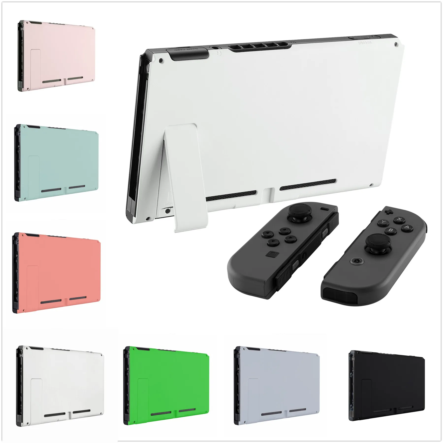 eXtremeRate DIY Replacement Grip Console Back Plate Housing Shell Case with Kickstand for NS Switch Console - White
eXtremeRate DIY Replacement Grip Console Back Plate Housing Shell Case with Kickstand for NS Switch Console - White