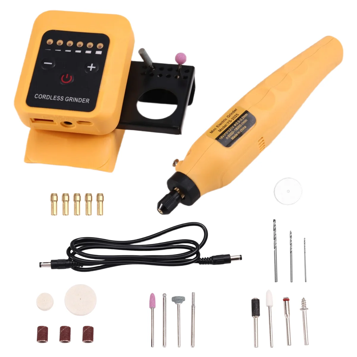 ABNJ New 18-21v Lithium Battery Small Electric Grinder 6 Speed Adjustment for Battery Interface Small Electric Drill
ABNJ New 18-21v Lithium Battery Small Electric Grinder 6 Speed Adjustment for Battery Interface Small Electric Drill