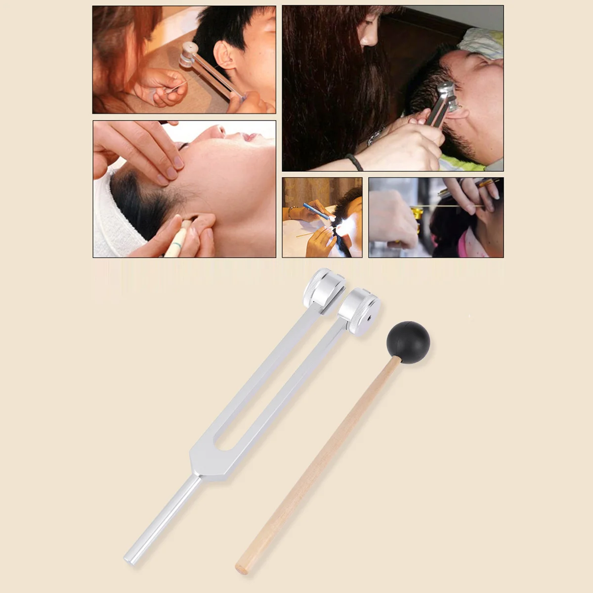 Aluminium 128 Tuning Fork Hammer Set Tuning Fork Weight Aluminum Clinical Grade Nerve with Silicone Hammer for Professional Use
Aluminium 128 Tuning Fork Hammer Set Tuning Fork Weight Aluminum Clinical Grade Nerve with Silicone Hammer for Professional Use