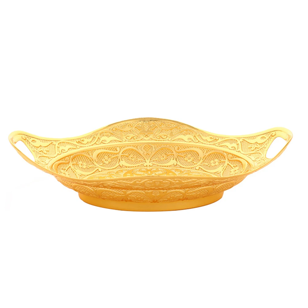 European Style Fruit Plate Home Use Party Dessert Tray Storage Holder Vintage Golden Cake Zinc Alloy Snacks Decorative Food
European Style Fruit Plate Home Use Party Dessert Tray Storage Holder Vintage Golden Cake Zinc Alloy Snacks Decorative Food