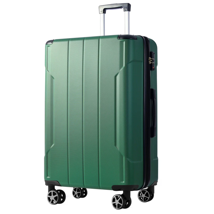 Hardshell luggage for travel, ABS material, green, lightweight and durable with double wheels and expandable 28-inch checked ca
Hardshell luggage for travel, ABS material, green, lightweight and durable with double wheels and expandable 28-inch checked ca