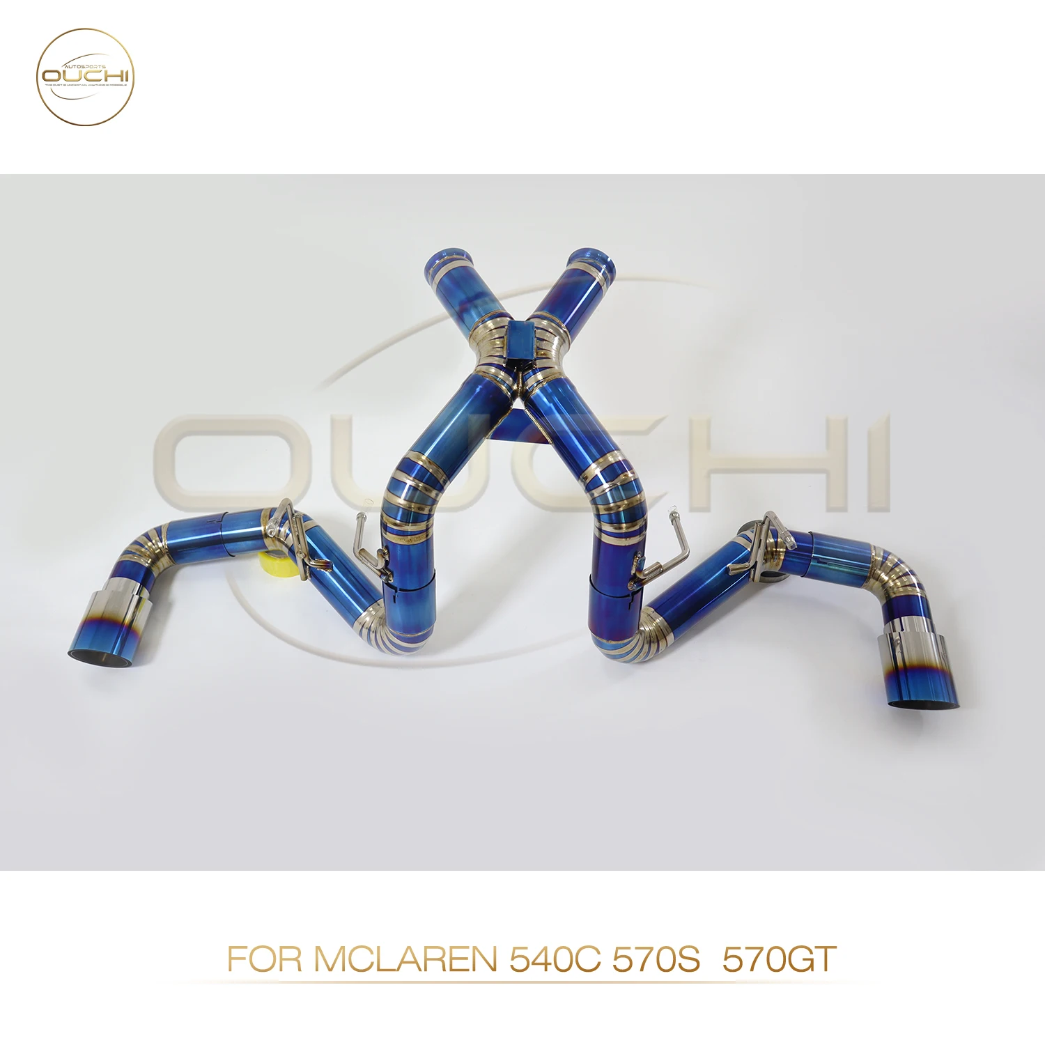 OUCHI Factory Direct Sales Titanium Alloy Catback Exhaust For McLaren 540C 570S 570GT Without Valve With Grilled Blue Tips
OUCHI Factory Direct Sales Titanium Alloy Catback Exhaust For McLaren 540C 570S 570GT Without Valve With Grilled Blue Tips