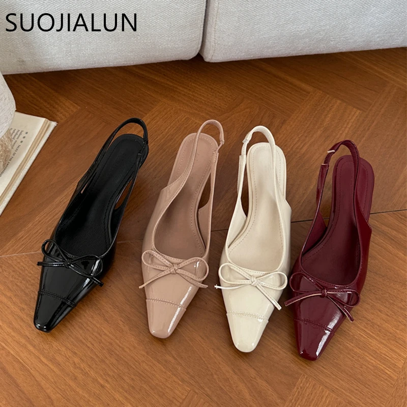 SUOJIALUN 2025 Spring New Brand Women Sandal Shoes Fashion Round Toe Shallow Slip On Mules Shoes Thin Low Heel Slingback Shoes
SUOJIALUN 2025 Spring New Brand Women Sandal Shoes Fashion Round Toe Shallow Slip On Mules Shoes Thin Low Heel Slingback Shoes