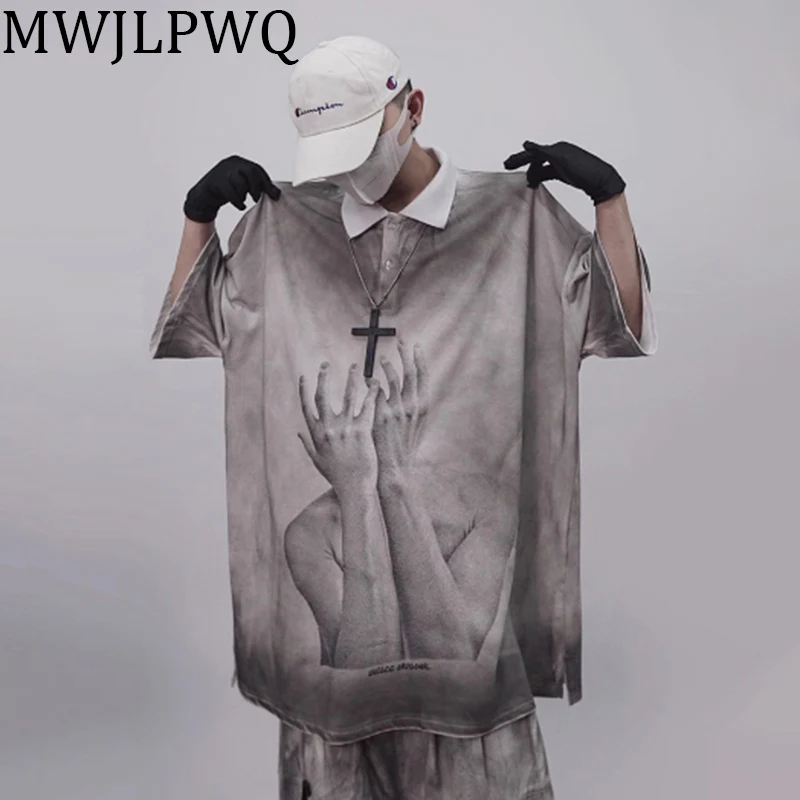 MWJLPWQ Men's High Street Mud Dyed T-shirts Lapel Distress Fashion Hiphop Printed Design Loose Vintage Tops 2025 Summer 010816
MWJLPWQ Men's High Street Mud Dyed T-shirts Lapel Distress Fashion Hiphop Printed Design Loose Vintage Tops 2025 Summer 010816