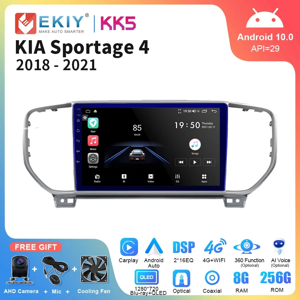 EKIY KK5 AI Voice Car Radio Android Auto Multimedia Player For Kia Sportage 4 QL 2018 - 2021 Carplay Stereo 2 Din GPS Autoradio
EKIY KK5 AI Voice Car Radio Android Auto Multimedia Player For Kia Sportage 4 QL 2018 - 2021 Carplay Stereo 2 Din GPS Autoradio