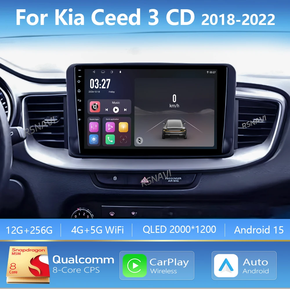 Android 16 Carplay Auto 2K Screen Car Radio Multimedia Player For Kia Ceed 3 CD 2018 - 2022 Autoradio GPS Stereo 2 din Head Unit
Android 16 Carplay Auto 2K Screen Car Radio Multimedia Player For Kia Ceed 3 CD 2018 - 2022 Autoradio GPS Stereo 2 din Head Unit