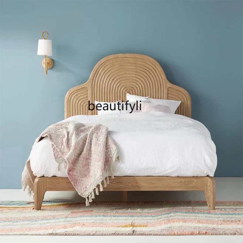 ss25 Nordic simple all solid wood modern log bed B & B design 1.5 meters 1.8 double bed
ss25 Nordic simple all solid wood modern log bed B & B design 1.5 meters 1.8 double bed
