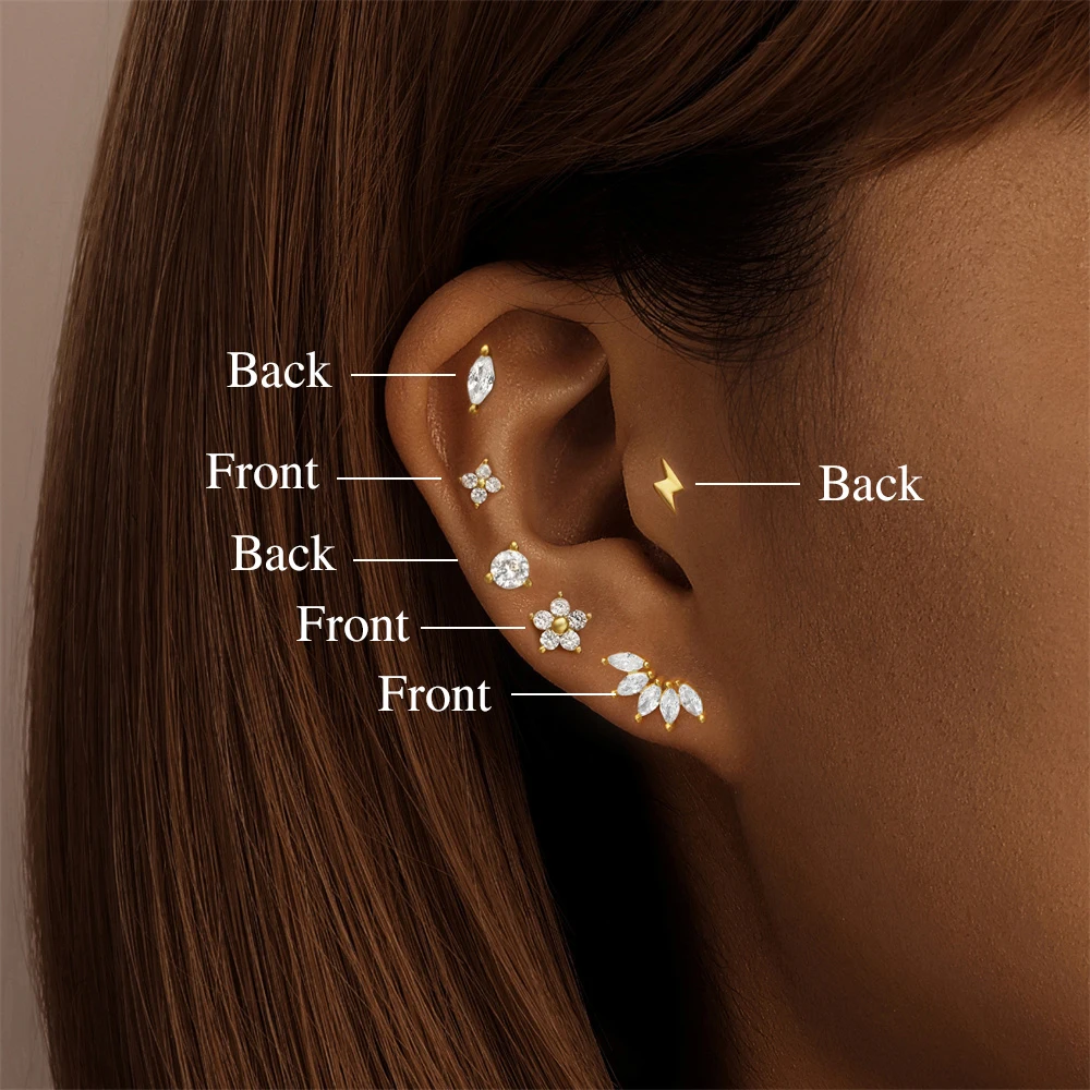 ROXI 925 Sterling Silver 1PC Wear on both sides Design Pierce Earrings For Women Couple Geometric Zircon Wedding Party Jewelry
ROXI 925 Sterling Silver 1PC Wear on both sides Design Pierce Earrings For Women Couple Geometric Zircon Wedding Party Jewelry