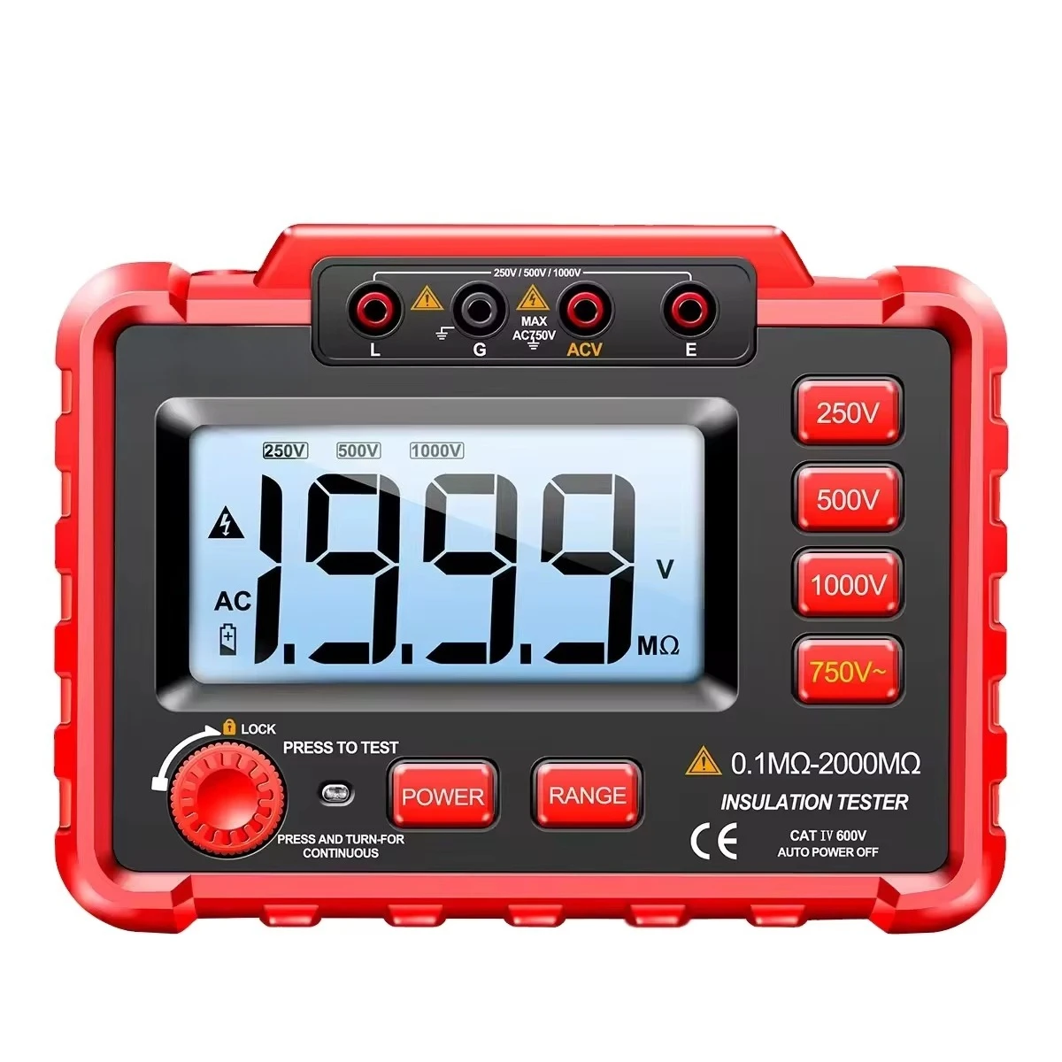 MH11 Digital Ground Resistance Meter Ohm Voltage Tester Megohm Meter Insulation Ground Resistance Tester
MH11 Digital Ground Resistance Meter Ohm Voltage Tester Megohm Meter Insulation Ground Resistance Tester