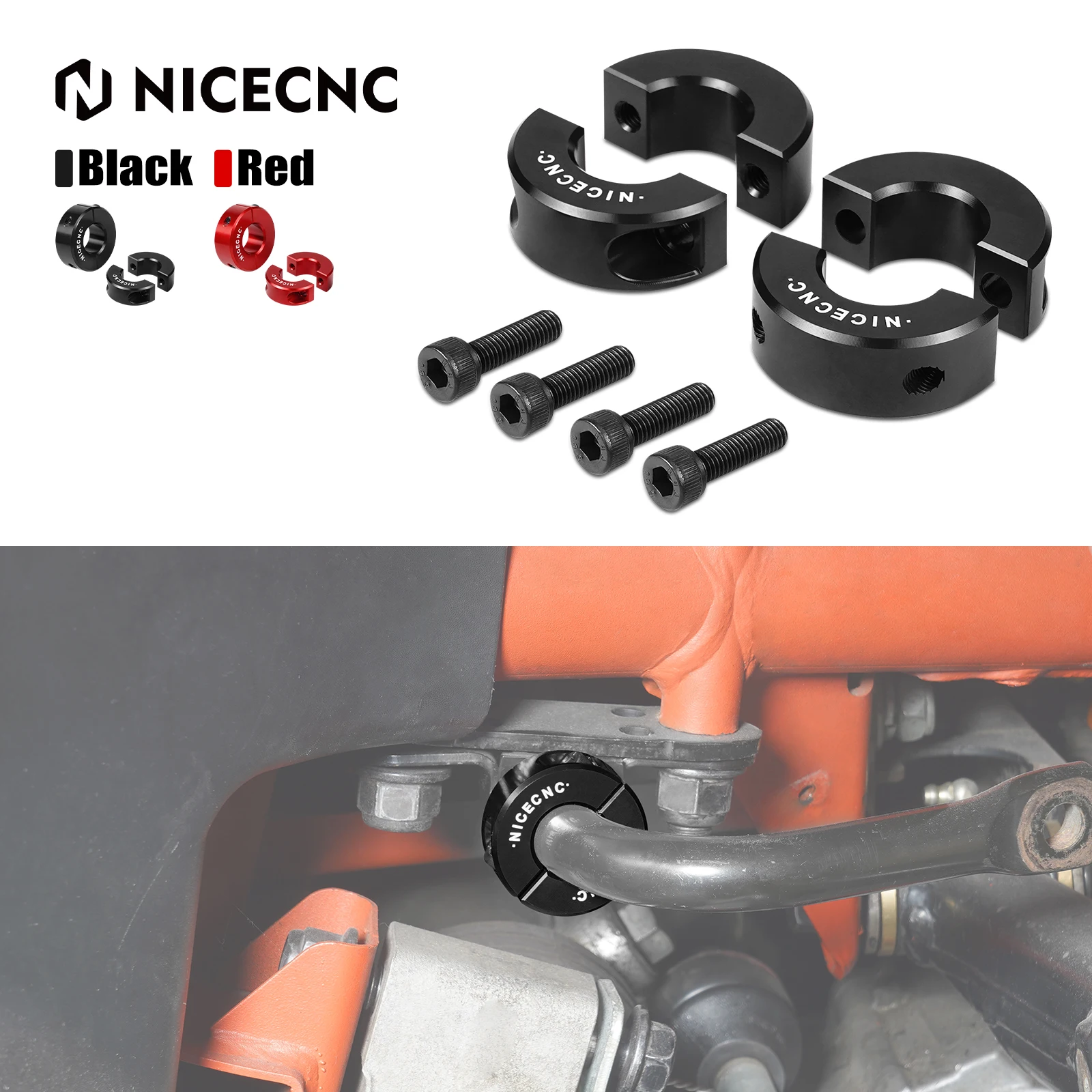 NICECNC UTV X3 Front Sway Bar Clamping Collar for Can-Am Maverick X3 2017-2021 Reducing Annoying Sway Bar Noise
NICECNC UTV X3 Front Sway Bar Clamping Collar for Can-Am Maverick X3 2017-2021 Reducing Annoying Sway Bar Noise