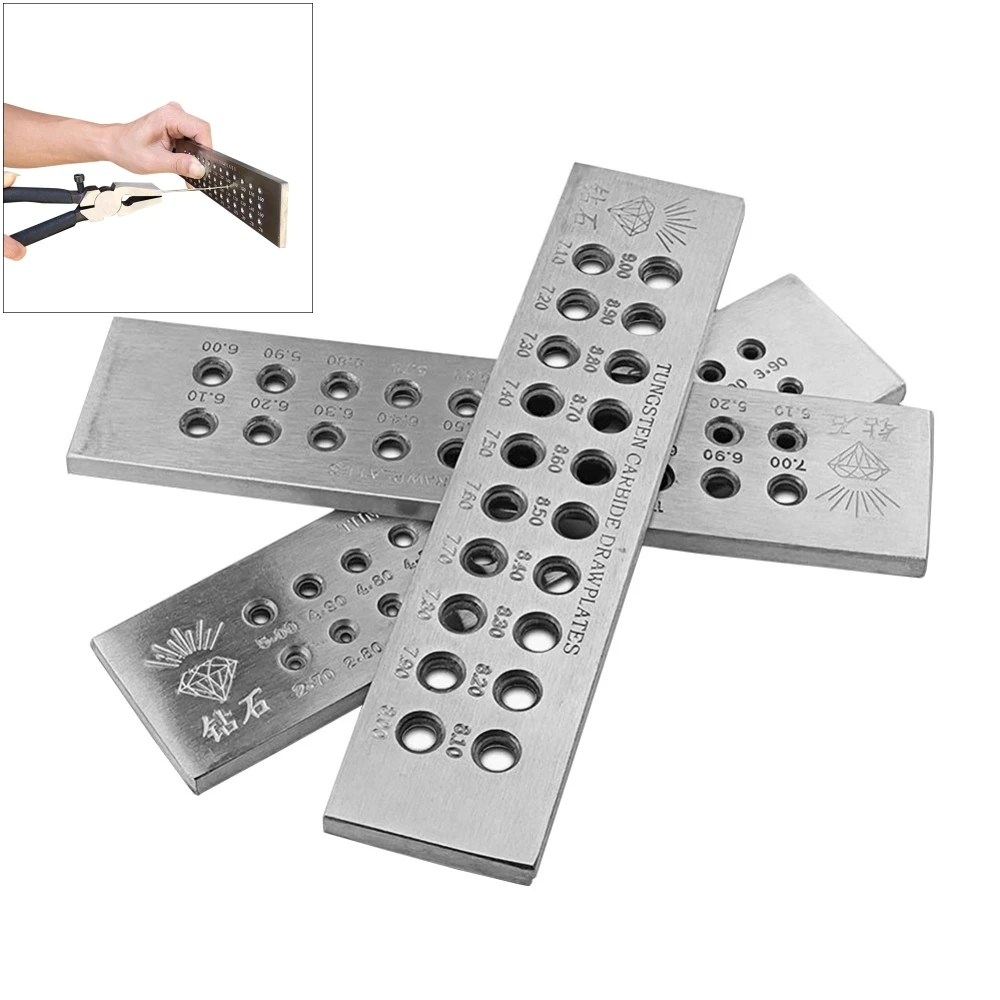 Tungsten Steel Alloy Wire Drawplates Round Shape Wire Drawplate Jewelry Making Tools Jewelry Gold And Silver Wire Drawing
Tungsten Steel Alloy Wire Drawplates Round Shape Wire Drawplate Jewelry Making Tools Jewelry Gold And Silver Wire Drawing