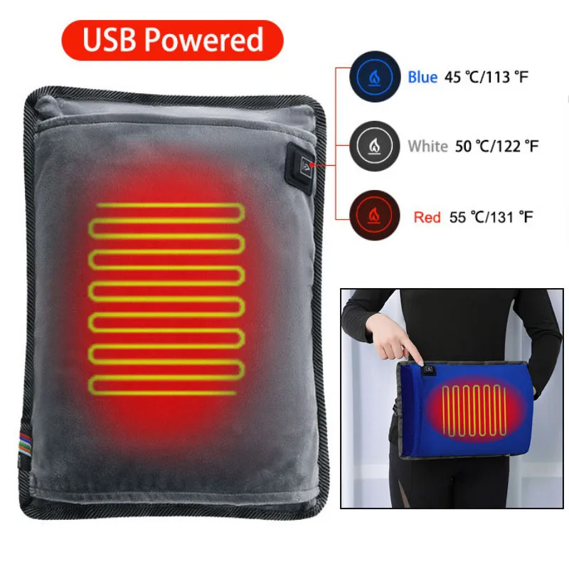 Rechargeable Temperature Adjustable Hot Bag USB Electric Hand Warmer Pillow Gloves Skiing Gloves Pad Electric Hand Heater
Rechargeable Temperature Adjustable Hot Bag USB Electric Hand Warmer Pillow Gloves Skiing Gloves Pad Electric Hand Heater