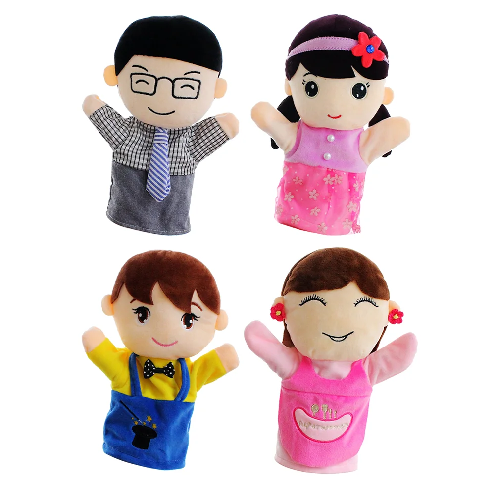 4 Pcs Family Hand Puppet Cartoon Dolls Role Play Puppets for Kid Toys Baby Imaginative Cloth Mind-calming Babies
4 Pcs Family Hand Puppet Cartoon Dolls Role Play Puppets for Kid Toys Baby Imaginative Cloth Mind-calming Babies