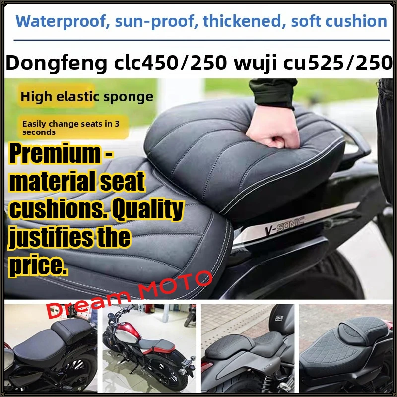 For VOGE CU525, For CFMOTO CLC450, For Benda Chinchilla250 For JMOTOR Flash 300 Thickened and widened seat cushion modification
For VOGE CU525, For CFMOTO CLC450, For Benda Chinchilla250 For JMOTOR Flash 300 Thickened and widened seat cushion modification