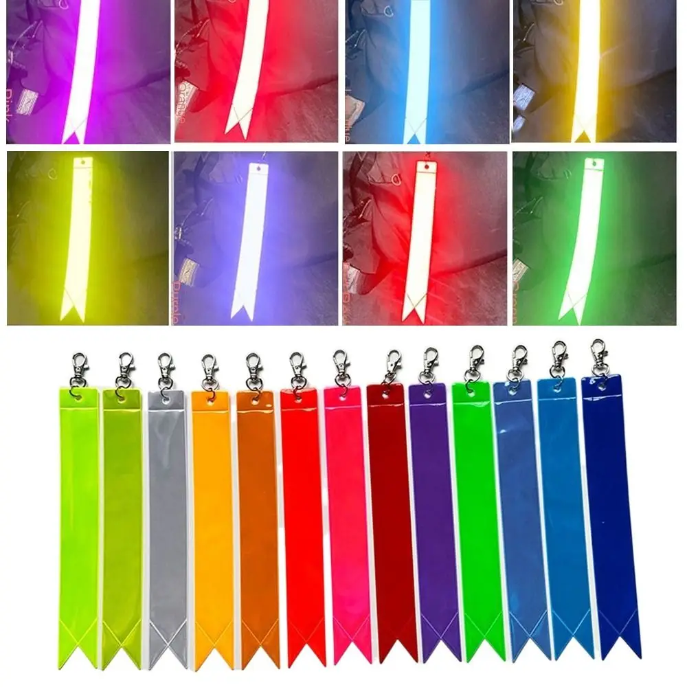 10Pcs High Visibility Car Reflective Keychain Soft PVC Creative DIY Car Keyrings Portable Smooth Reflective Strips Camping
10Pcs High Visibility Car Reflective Keychain Soft PVC Creative DIY Car Keyrings Portable Smooth Reflective Strips Camping