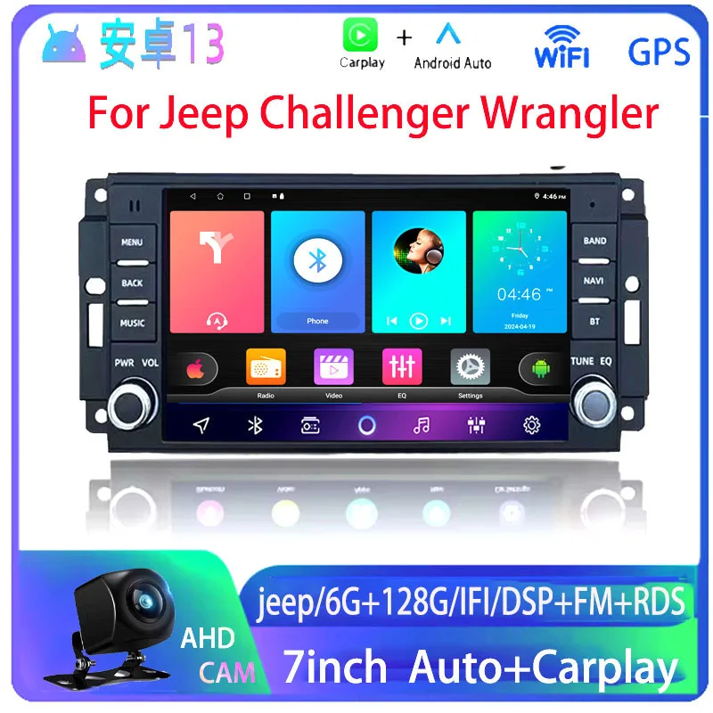 7" 6+128G Android13 Carplay Car Radio for Challenger Jeep Wrangler JK Chrysler Multimedia Player 2Din GPS Auto Stereo DVD
7" 6+128G Android13 Carplay Car Radio for Challenger Jeep Wrangler JK Chrysler Multimedia Player 2Din GPS Auto Stereo DVD