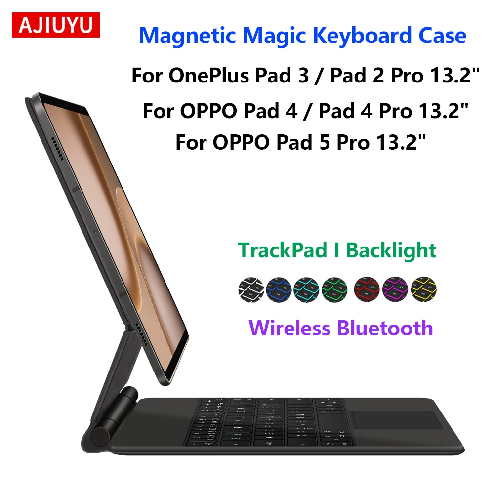 Magic Keyboard For OPPO Pad 4/4 Pro 13.2" Pad 5 Pro 2026 Case For OnePlus Pad 3 OnePlus Pad 2 Pro 13.2 Inch Trackpad Keyboard
Magic Keyboard For OPPO Pad 4/4 Pro 13.2" Pad 5 Pro 2026 Case For OnePlus Pad 3 OnePlus Pad 2 Pro 13.2 Inch Trackpad Keyboard