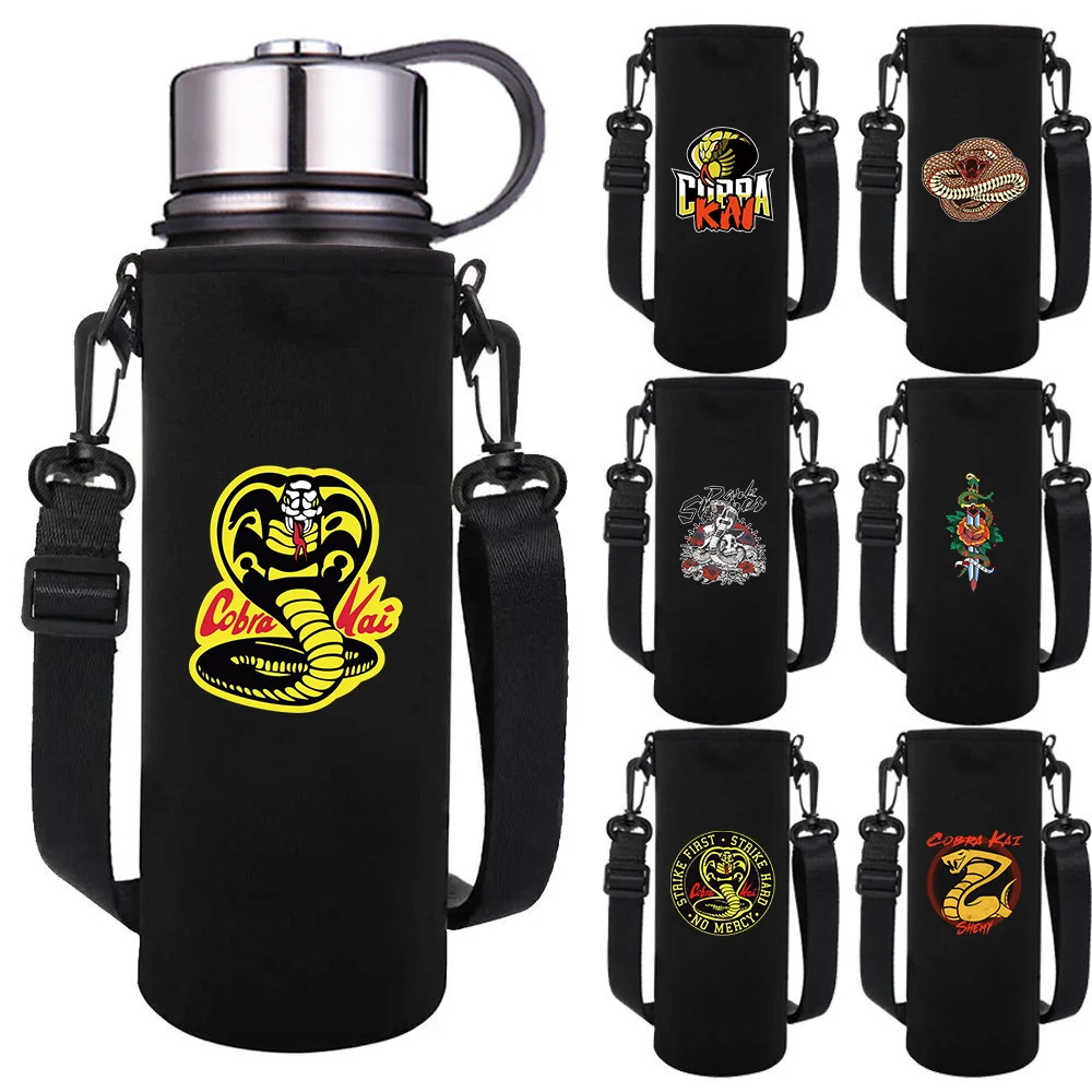550-1500ML Insulated Water Bottle Sleeve Bag Cover Adjustable Strap Cobra Pattern Water Cup Case Outdoor Travel Accessories
550-1500ML Insulated Water Bottle Sleeve Bag Cover Adjustable Strap Cobra Pattern Water Cup Case Outdoor Travel Accessories