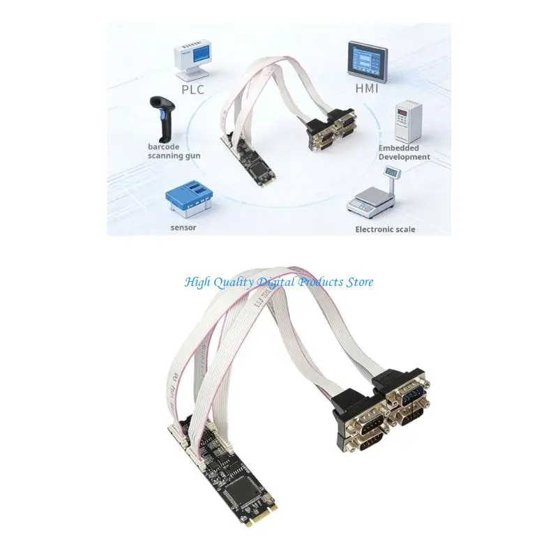 U2JE M.2 M+B To 4 Port RS485 RS422 Card for Industrial Automation Accessories
U2JE M.2 M+B To 4 Port RS485 RS422 Card for Industrial Automation Accessories