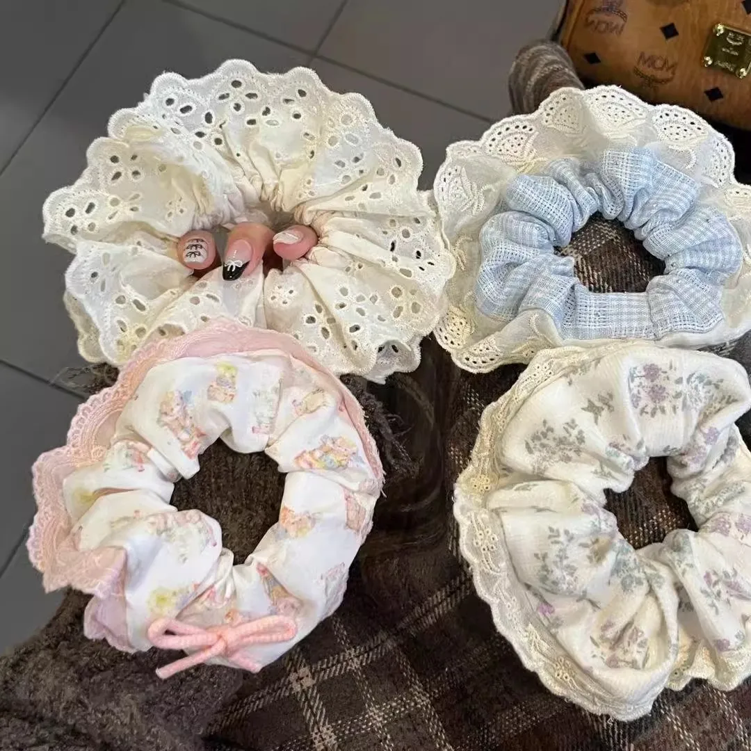 Cloth Lace Hair Rope for Women Fashion High Ponytail Hair Ties Cute Girl No Damage Hair Ring Scrunchie
Cloth Lace Hair Rope for Women Fashion High Ponytail Hair Ties Cute Girl No Damage Hair Ring Scrunchie