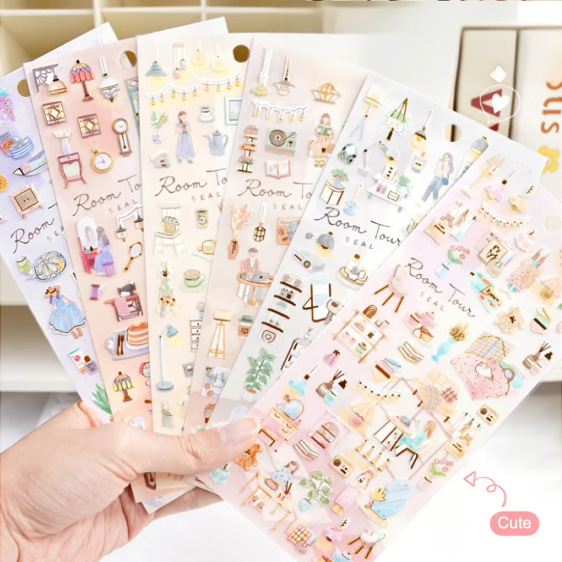 3/6sheets Girls Daily Life Stickers Scrapbooking Diy Journal Stationery Sticker Sheet Aesthetic Decor Art Supplies Gift
3/6sheets Girls Daily Life Stickers Scrapbooking Diy Journal Stationery Sticker Sheet Aesthetic Decor Art Supplies Gift