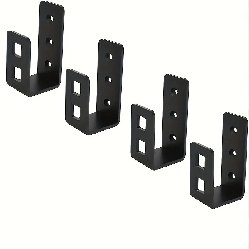 Heavy Duty Black U-Shaped Steel Post Bracket for Wood Fence Connector
Heavy Duty Black U-Shaped Steel Post Bracket for Wood Fence Connector