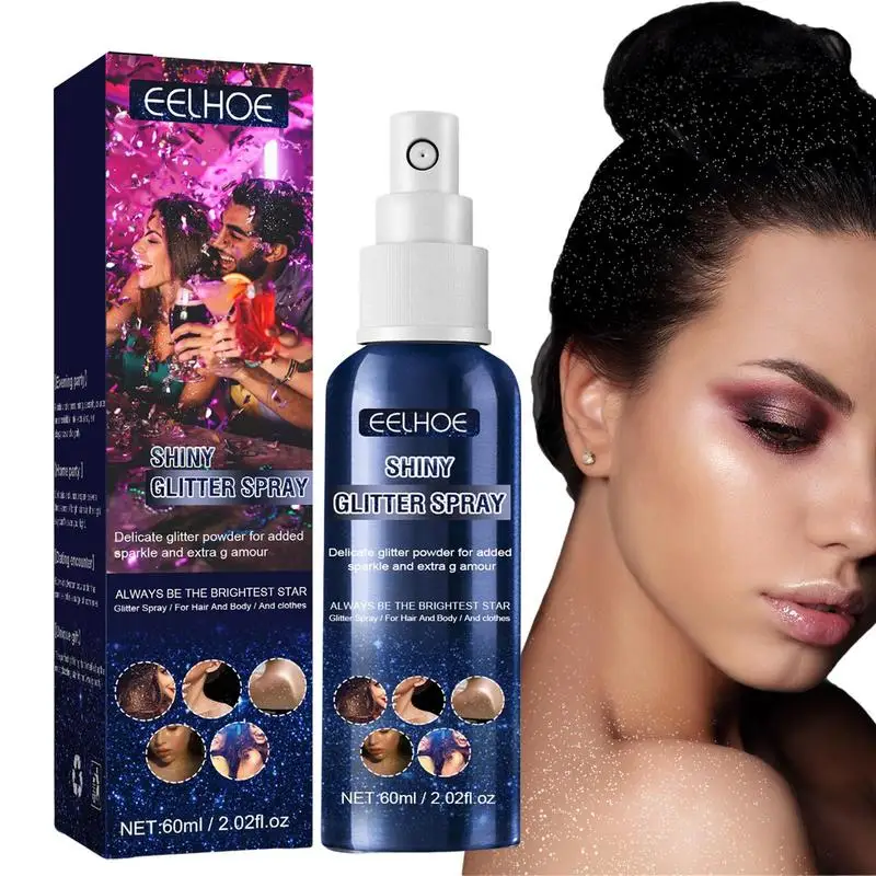 Body Glitter Spray Long Lasting Waterproof Eyeshadow Stage Party Glitter Body Contour Shining Glitter Hair Sparkle Spray Makeup
Body Glitter Spray Long Lasting Waterproof Eyeshadow Stage Party Glitter Body Contour Shining Glitter Hair Sparkle Spray Makeup