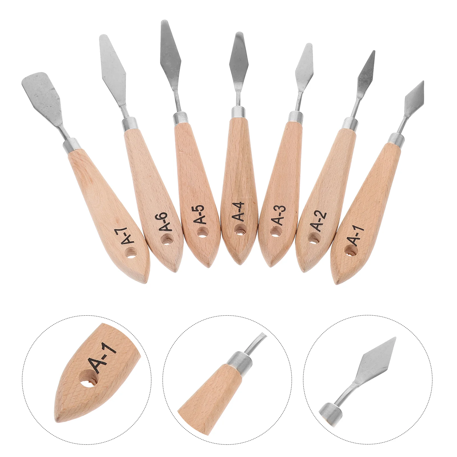 7 Pcs Oil Painting Knife Spatulas Canvas Tool Scraper Tray Scrapers Metal Tools Stainless Steel
7 Pcs Oil Painting Knife Spatulas Canvas Tool Scraper Tray Scrapers Metal Tools Stainless Steel