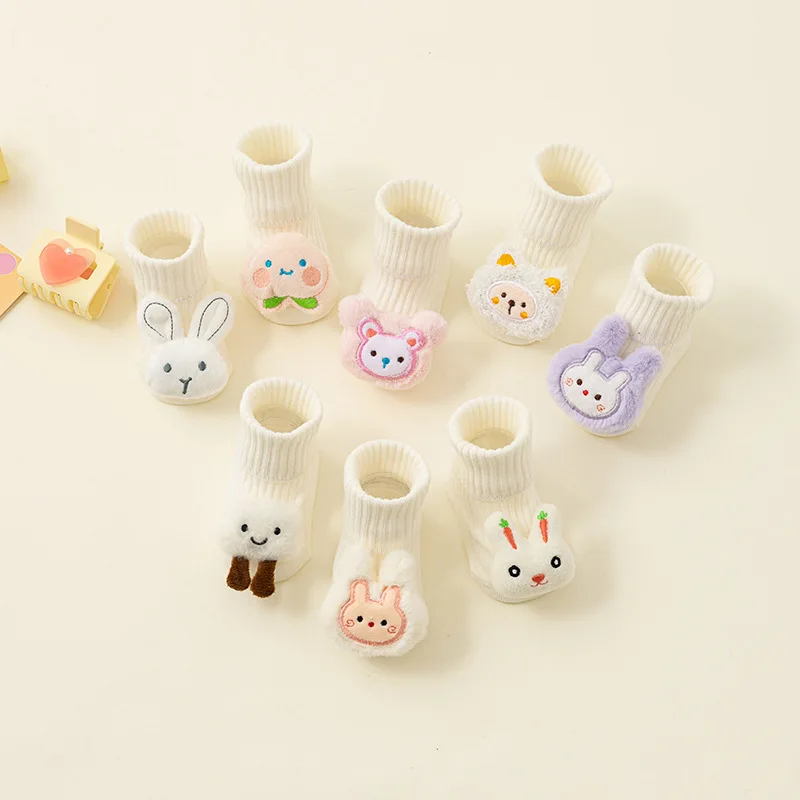 Cartoon Doll Baby Socks Soft Cotton Anti-slip Floor Socks for Newborn Cute 3D Rabbit Cloud Infant Boy Girl Mid Tube Socks
Cartoon Doll Baby Socks Soft Cotton Anti-slip Floor Socks for Newborn Cute 3D Rabbit Cloud Infant Boy Girl Mid Tube Socks