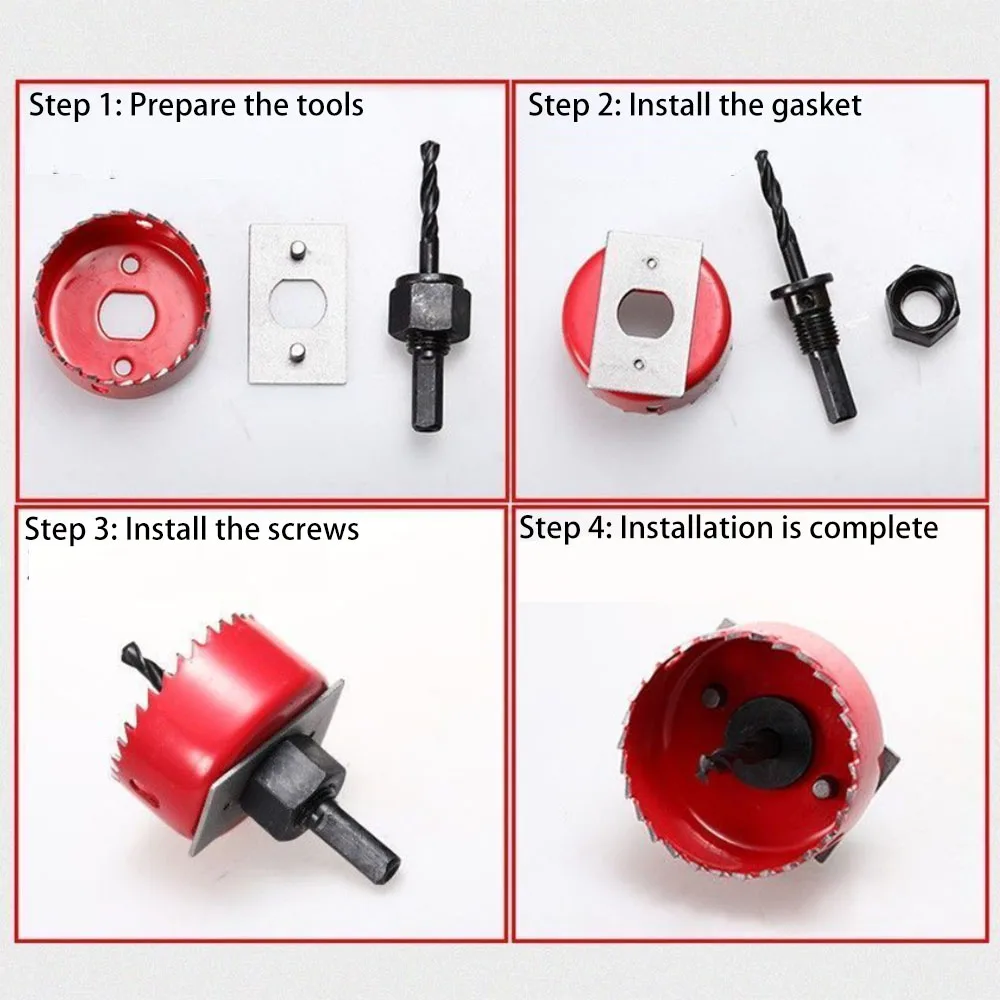 Universal hole opener woodworking bimetal multifunctional leather plastic PVC artifact round drill bit
Universal hole opener woodworking bimetal multifunctional leather plastic PVC artifact round drill bit