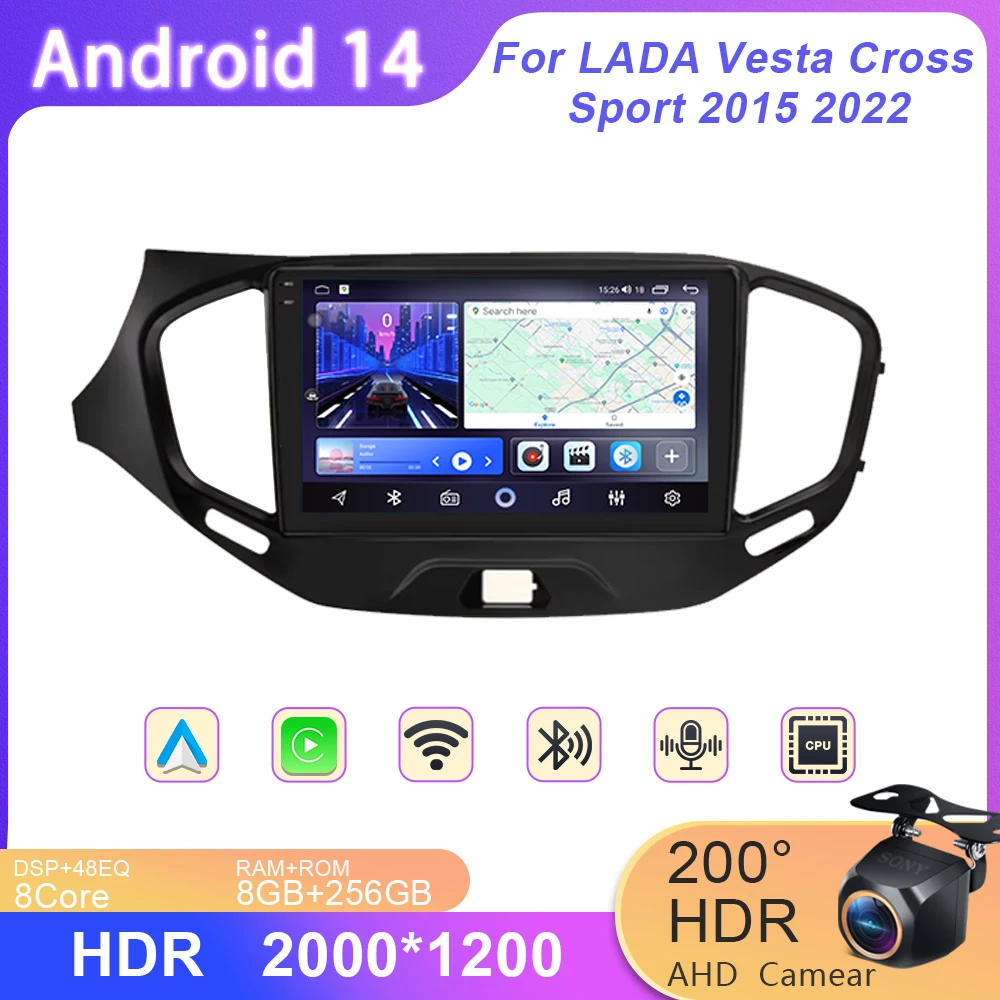 Car Radio Android Auto For LADA Vesta Cross Sport 2015 2022 Multimedia Video Player GPS Navigation Player Stereo 4G WIFI DSP
Car Radio Android Auto For LADA Vesta Cross Sport 2015 2022 Multimedia Video Player GPS Navigation Player Stereo 4G WIFI DSP