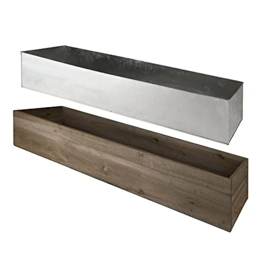Rectangular Planter Box with Removable Zinc Metal Liner H:8 Open:40x8 Multiple Size Choices Wood Rectangular Planter Indoor Dec
Rectangular Planter Box with Removable Zinc Metal Liner H:8 Open:40x8 Multiple Size Choices Wood Rectangular Planter Indoor Dec