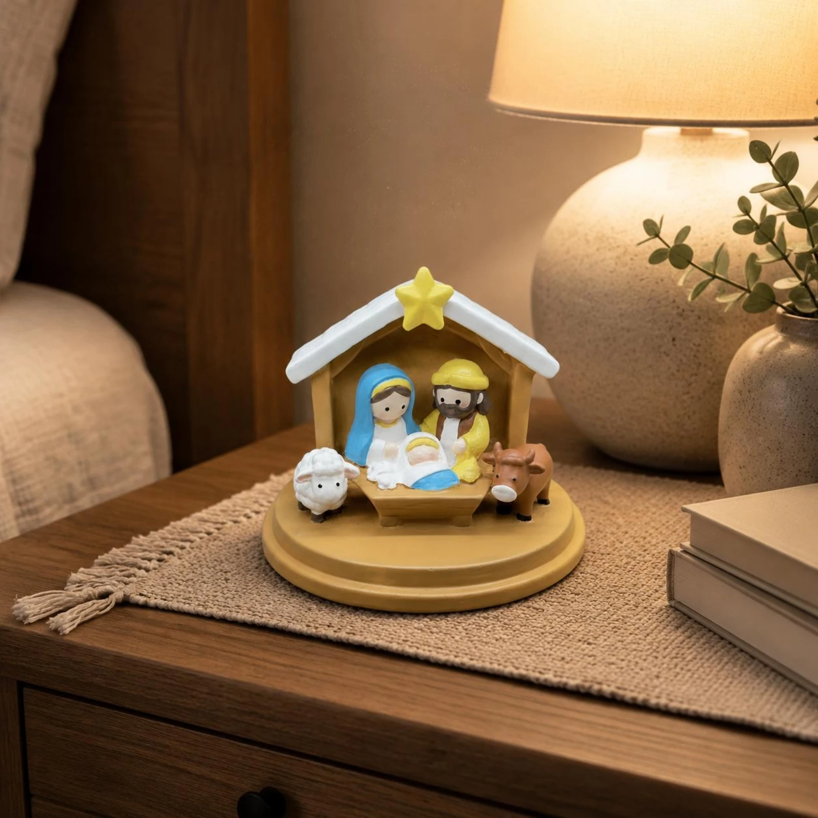 Resin Christmas Ornament Gift Idea Christmas Nativity Figurines Holy Family Statue Cute Holiday Decor Hand-Painted for Garden
Resin Christmas Ornament Gift Idea Christmas Nativity Figurines Holy Family Statue Cute Holiday Decor Hand-Painted for Garden